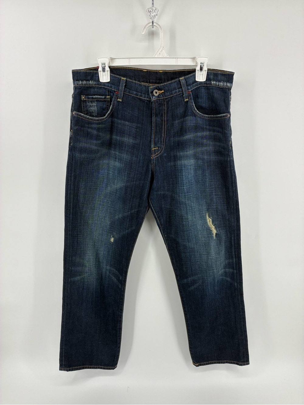 Lucky Brand by Gene Montesano Dungarees Women’s Dark Blue Ankle Crop Jeans